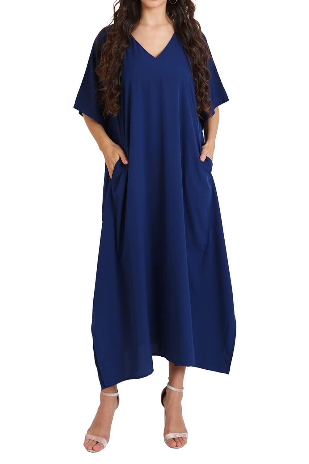 Miss Lavish London Women Kaftans Dresses Navy 2xl Walmart