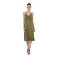 thumbnail image 1 of Miss Lavish London Women Midi Cami Dress Maxi Fit-and-Flare Shift Boho Style Summer Dresses, 119-Olive Green - X-Small, 1 of 7