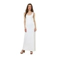 thumbnail image 1 of Miss Lavish London Women's Casual Sleeveless Summer Ankle Length Beach Maxi Long Dress White-M, 1 of 7