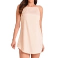 thumbnail image 1 of Miss Lavish London Women’s Dress Casual Mini Dress Sleeveless Halter Neck Beach Sundress Beige-L, 1 of 8