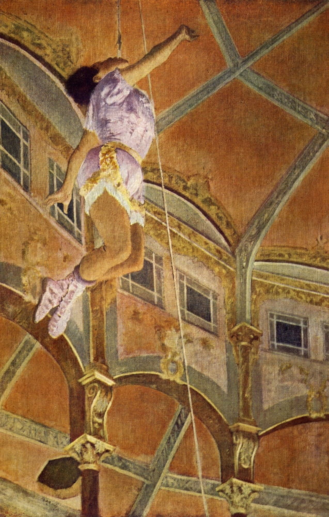 Miss Lola at the Cirque Fernandez 1879 Canvas Art - Edgar Degas (24 x 36)