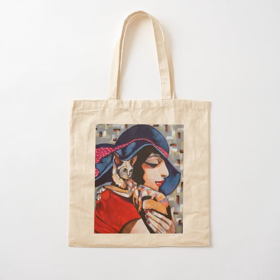 Miss Luna Canvas Tote Bags, Reusable Shopping Bag