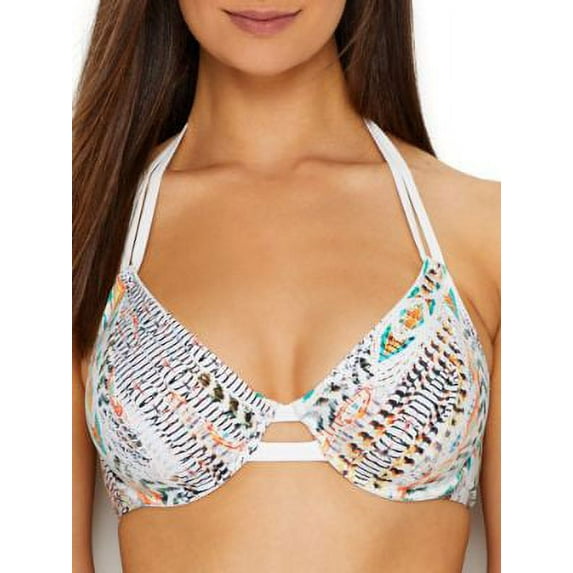 Miss Mandalay Womens Dakota Plunge Halter Bikini Top Style-DAK02TPCO