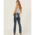 thumbnail image 1 of Miss Me Women's Dark Wash Mid Rise 32" Bootcut Stretch Denim Jeans - M3444B108V 30W x 32L, 1 of 4