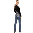 thumbnail image 1 of Miss Me Women's Dark Wash Mid Rise Stretch Bootcut Jeans - M9175B 27W x 34L, 1 of 4