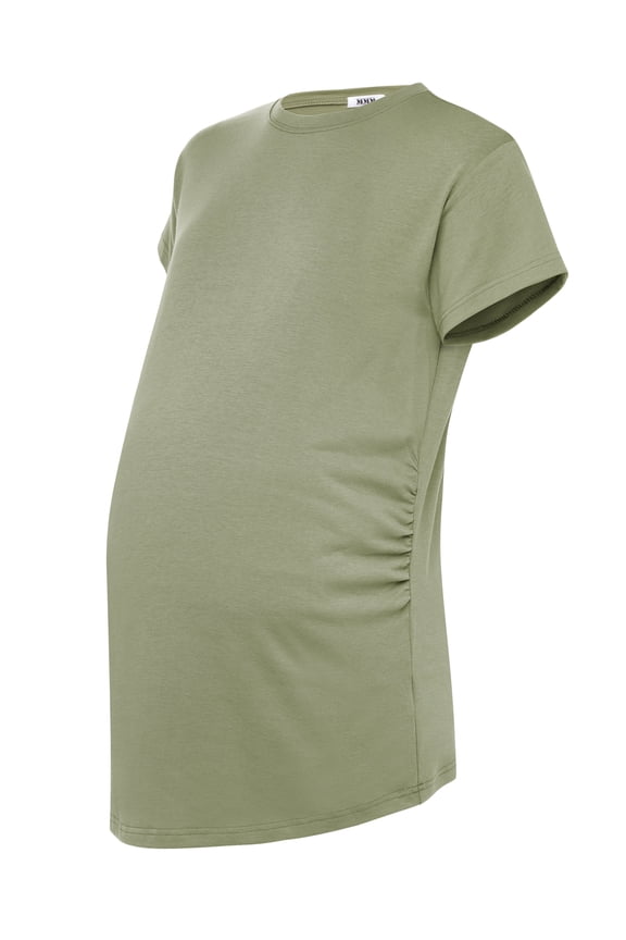 Women's Nursing Tops for Breastfeeding Shirts Maternity Clothes Pregnant s Nursing Solid Color Crew Neck Short Sleeve Maternity T-Shirt AF / Army OCP Uniform