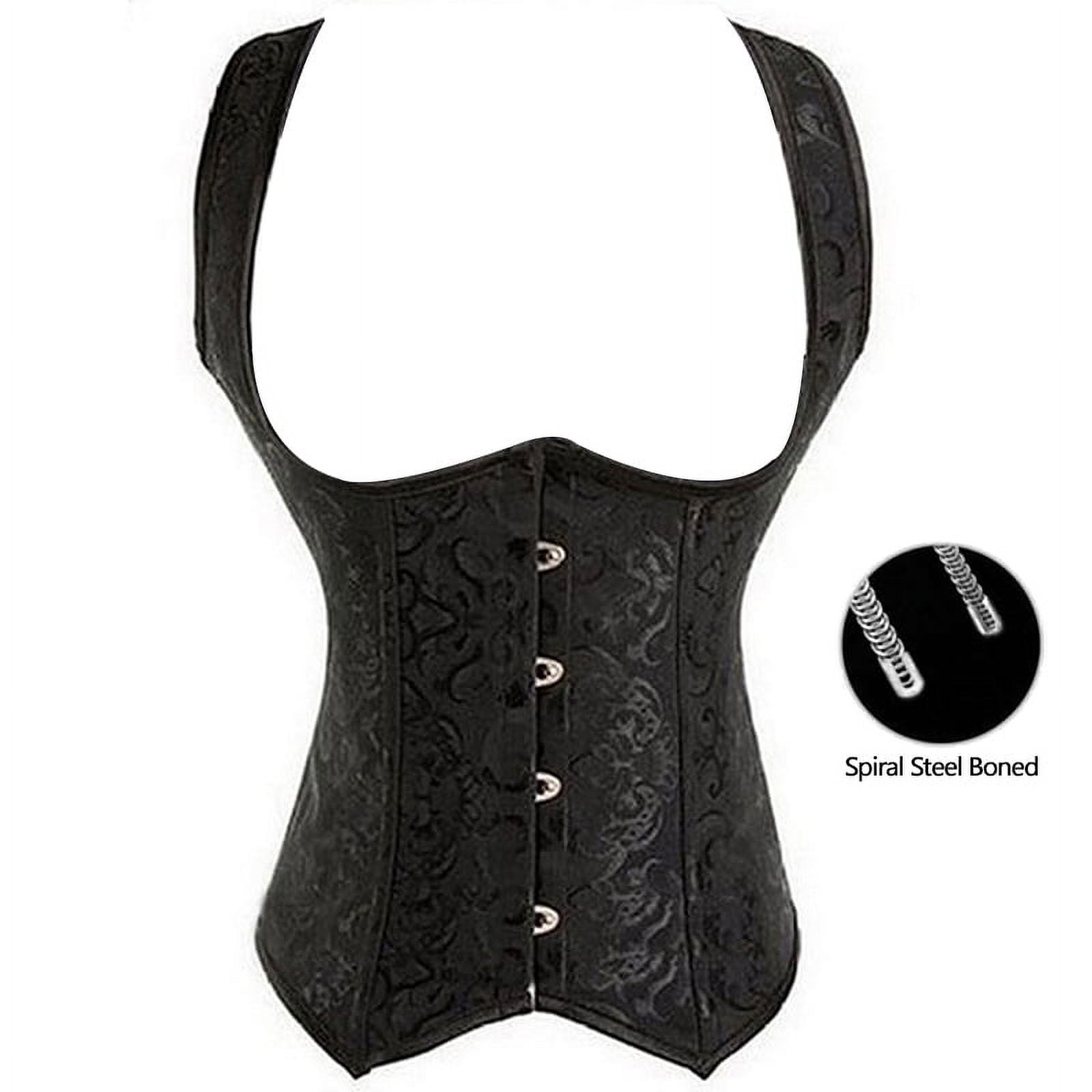 Ludmila Lilac Black Sexy Underbust Waist Training Corset main image 0
