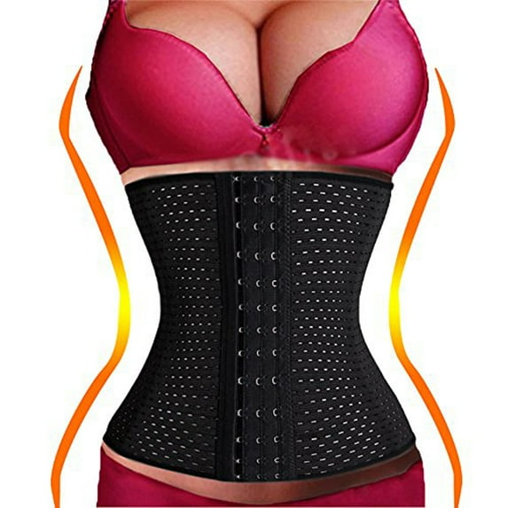 Miss Moly Womens Extra Firm Control Waist Traner Shapewear Tummy Control Underbust Corset Belt Plus Size Black S-3XL