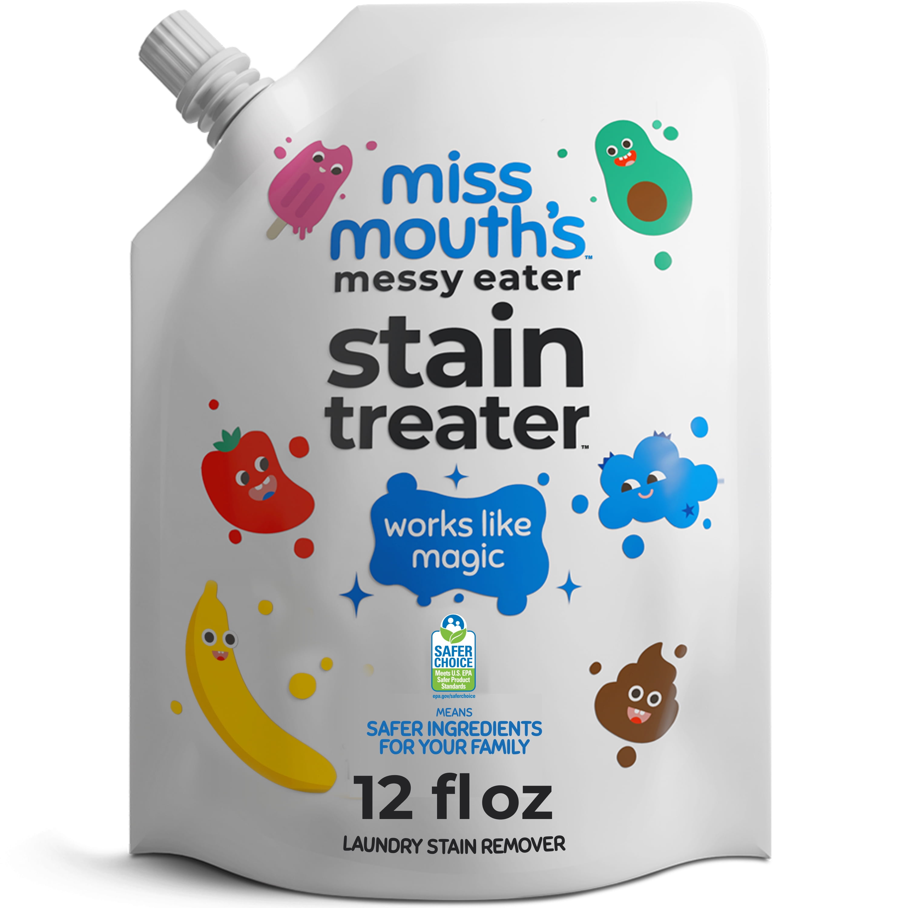 Miss Mouths Messy Eater Stain Treater Refill Pouch 12 fl oz