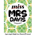thumbnail image 1 of Miss Mrs Davis Super-Simple Weight Loss Planner & Journal: Food Log Journal with Diet Diary and Weight Loss Tracker Worksheets, 1 of 1