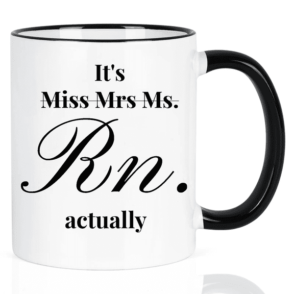 It's Miss Mrs Ms Rn Actually Insulated Coffee Mug, Lawyer Gifts for Women, Lawyer Appreciation Gifts Graduation Gifts Birthday Gifts Christmas Gifts for Coworker Friends, 12oz