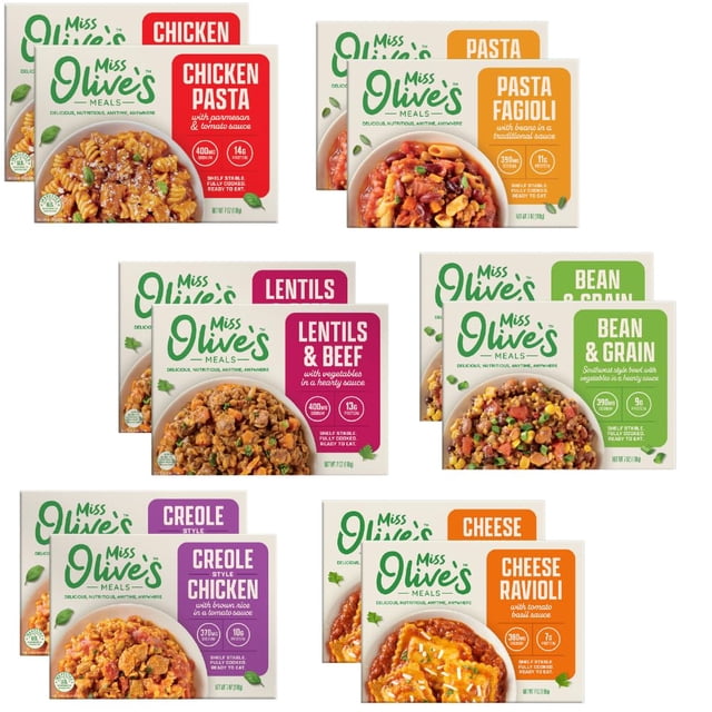 Microwaable Olive' Ready Meals (12) - Portable meals for food services - Walmart ...