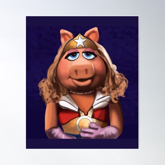 Miss Piggy Wonder Muppet Poster Wall Art, Poster Only