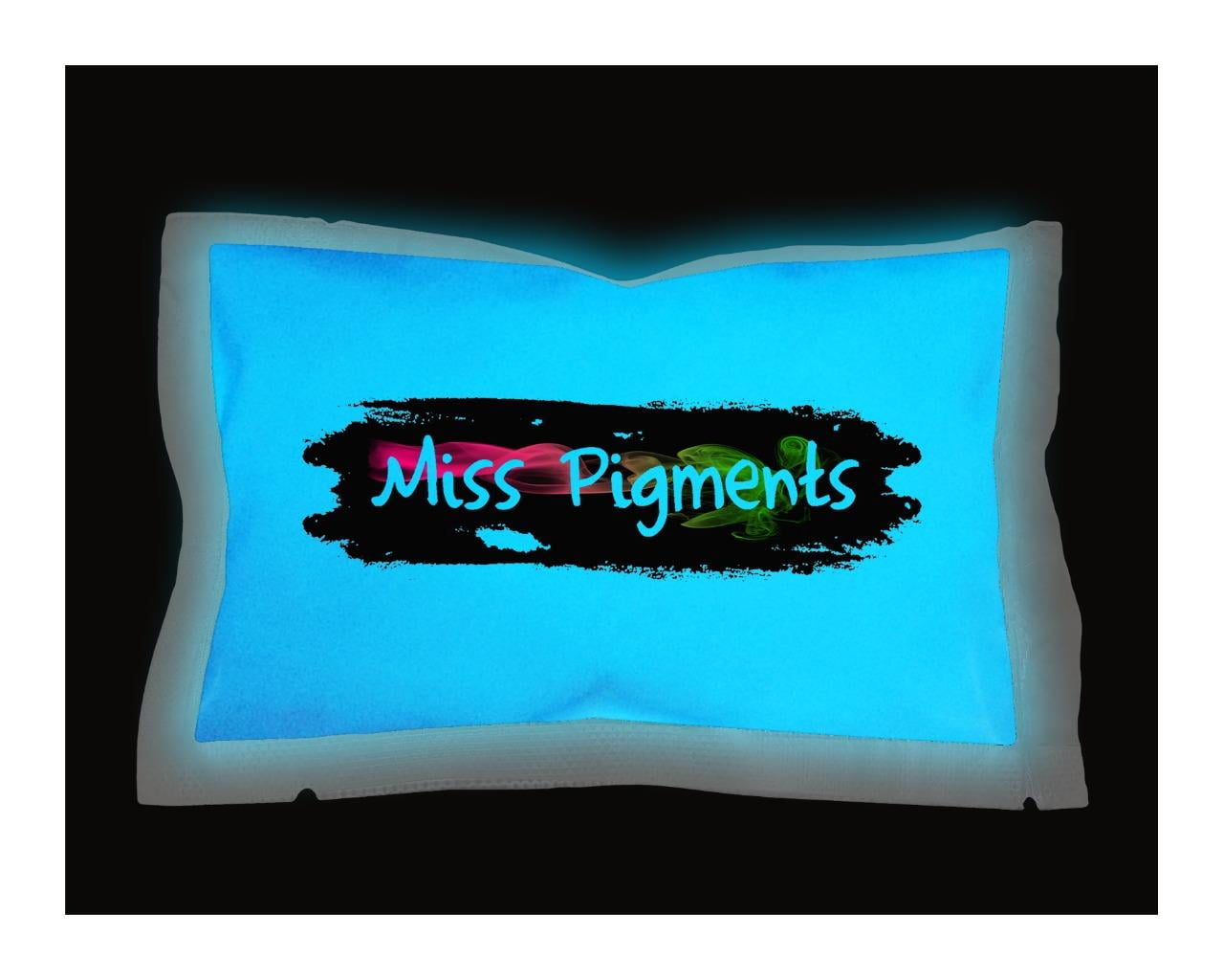 Miss Pigments SKY BLUE Glow in The Dark Powder - Glowing Mica Pigment Colorant for Epoxy - Resin - Candle Making - Nail Polish - Non-Toxic
