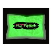 Miss Pigments ULTRA GREEN Glow in The Dark Powder - Glowing Mica Pigment Colorant for Epoxy - Resin - Candle Making - Nail Polish - Non-Toxic
