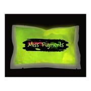 Miss Pigments WILD FIRE YELLOW Glow in The Dark Powder - Glowing Mica Pigment Colorant for Epoxy - Resin - Candle Making - Nail Polish - Non-Toxic