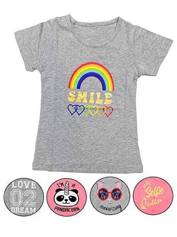 Short Sleeve Round Neck Printed T-Shirt (Girl's)
