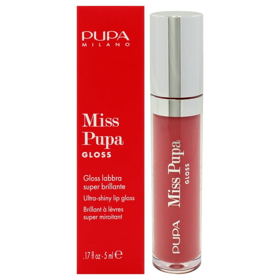 Pupa Milano Miss Pupa Gloss Ultra-Shine Lip Gloss - 402 Blossom Pink , 0.17 oz Lip Gloss