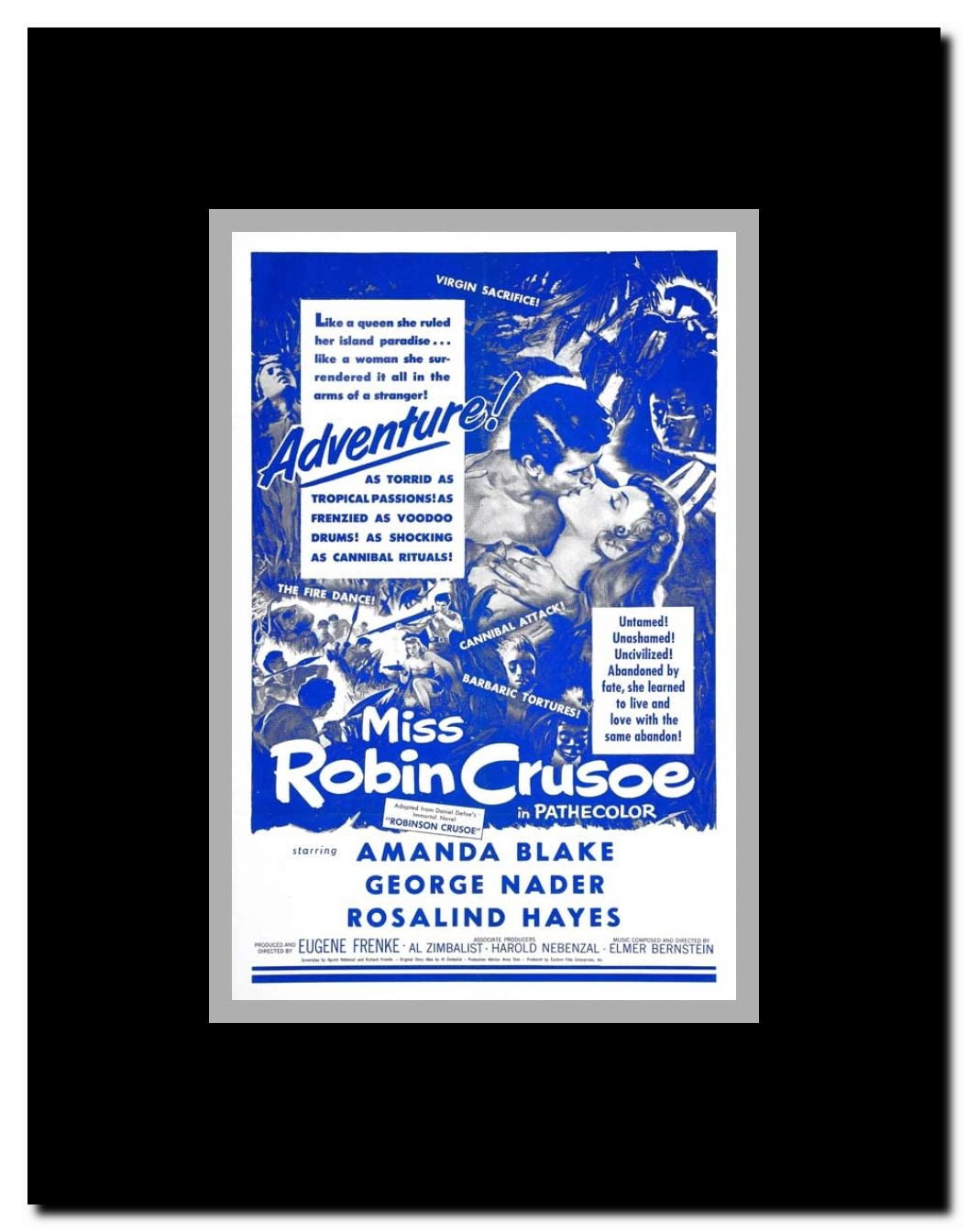 Miss Robin Crusoe Framed Movie Poster