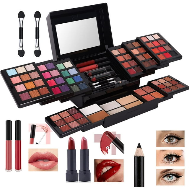 Miss Rose 88 Colors Makeup Kits for Women Girls Beginner,All in One