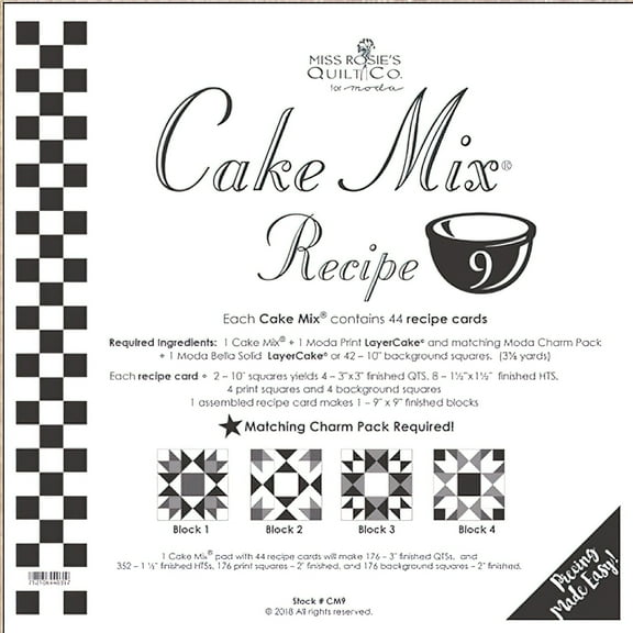 Miss Rosie's Quilt Co - Cake Mix Recipe 9