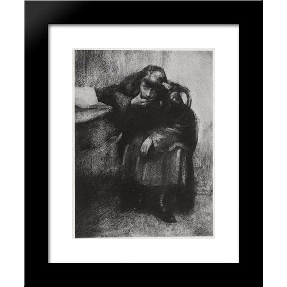 Miss S 20x24 Framed Art Print by Robert Demachy