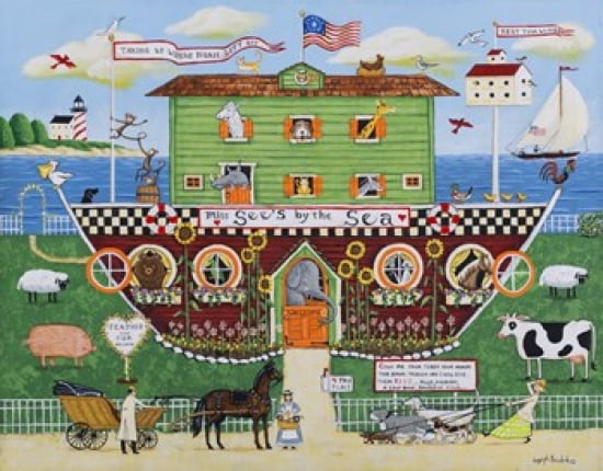Miss Sees By The Sea Canvas Art - Joseph Holodook (24 x 19)