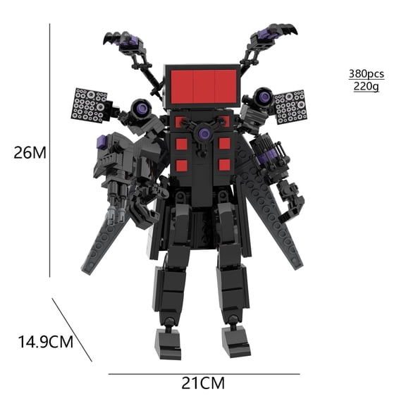 Don't Miss! Skibidi Return of the Titans TV Man Figures Minifigure Building Block: Toilet Man Game Series Building Bricks Toys for Kids, Adults, and Fans Birthday Gift Decorate