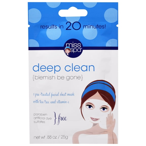 Miss Spa - Facial Sheet Mask Deep Clean - 1 Count