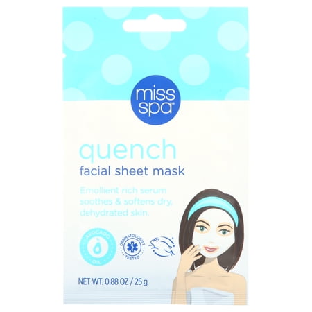Miss Spa Quench Facial Sheet Mask, 0.88 oz
