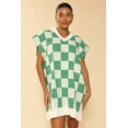thumbnail image 1 of Miss Sparkling Check Knit Poncho, 1 of 4
