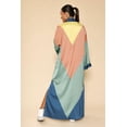 thumbnail image 1 of Miss Sparkling Women's Long Satin Kimono Robe Color Block Open Front Cardigan Bohemian Lightweight Duster Coat S-XL, 1 of 5