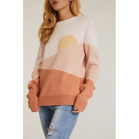 Miss Sparkling Oversized Sunset Sweater