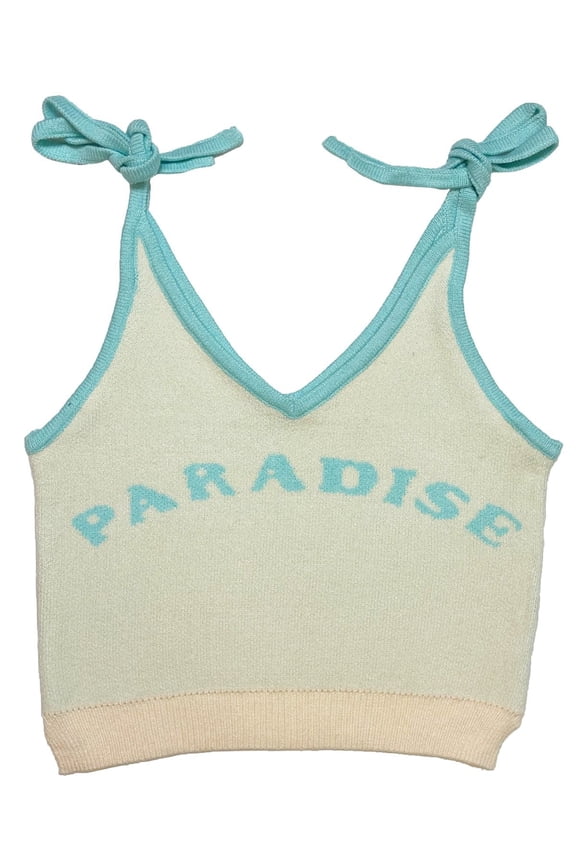 Tie Strap Sweater Tank