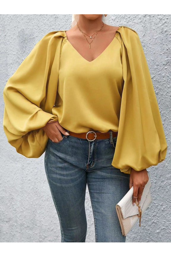 Wholesale Lantern Sleeve Blouse