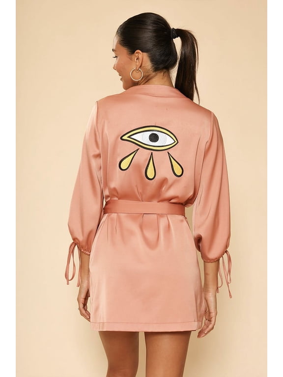 Women's Satin Wrap Robe