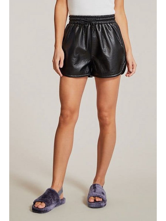 Women’s Soft Pleather Shorts