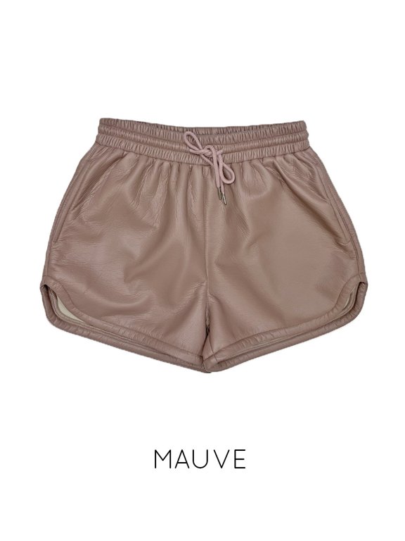 Women’s Soft Pleather Shorts