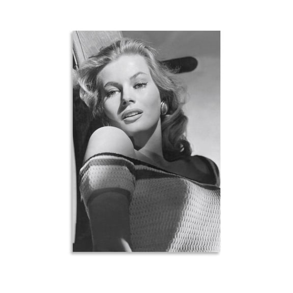 Miss Sweden Winners Anita Ekberg Retro Poster Picture Print Canvas Poster Wall Paint Art Posters Decor Modern Home Artworks Gift 12x18inch(30x45cm)