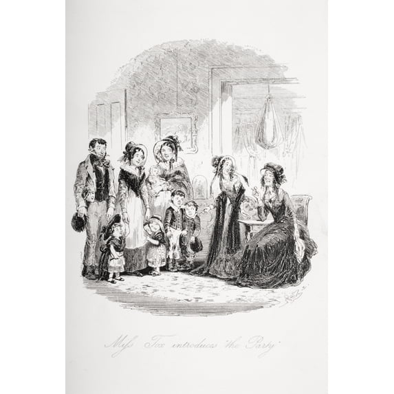 Tox Miss Tox Introduces The Party Illustration From The Charles Dickens ...