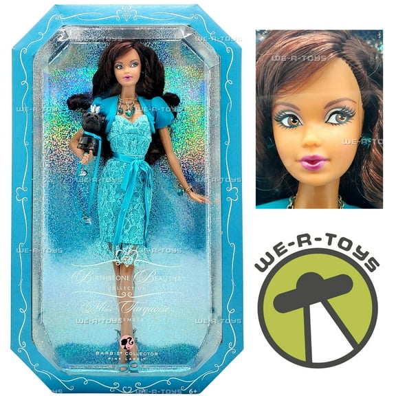 Miss Turquoise Barbie December Birthstone Beauties Collection African American
