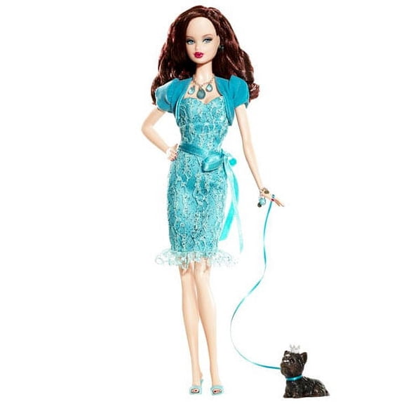 Miss Turquoise Barbie Doll December Birthstone Beauties Collection Pink Label