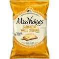 thumbnail image 1 of Miss Vickie's Farmhouse White Chedddar Flavored Kettle Cooked Potato Chips, 8 oz Bag, 1 of 4