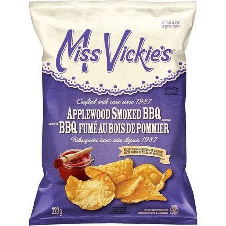 Miss Vickie's Kettle Cooked Applewood Smoked BBQ Potato Chips 220g ...