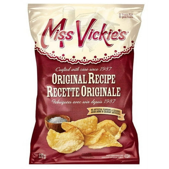 Miss Vickies Original Recipe Kettle Cooked Potato Chips, 220g / 7.8 oz