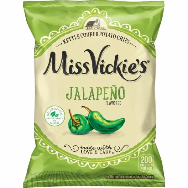 Miss Vickie's Kettle Cooked Potato Chips Jalapeo Flavored 22 Ounces