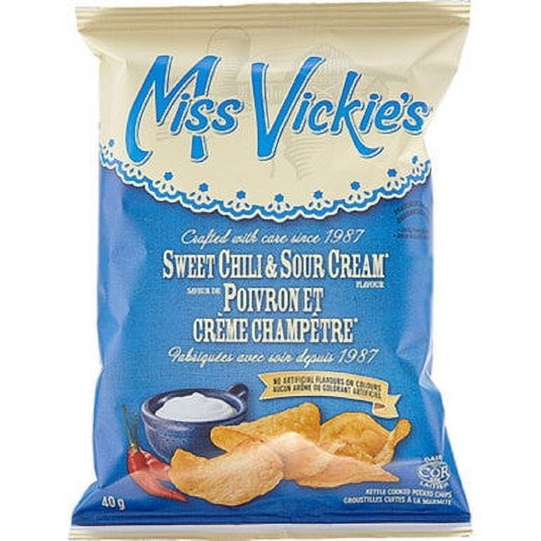 Miss Vickie's Kettle Cooked Potato Chips, Sweet Chili & Sour Cream