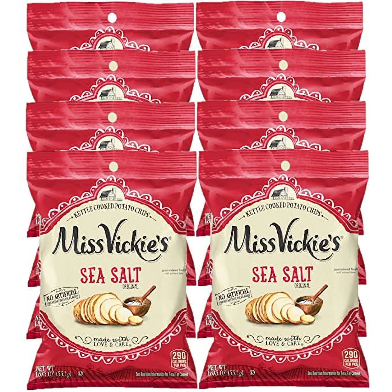 Lay's Kettle Sea Salt & Cracked Pepper Cooked Potato Chips, 8 Oz