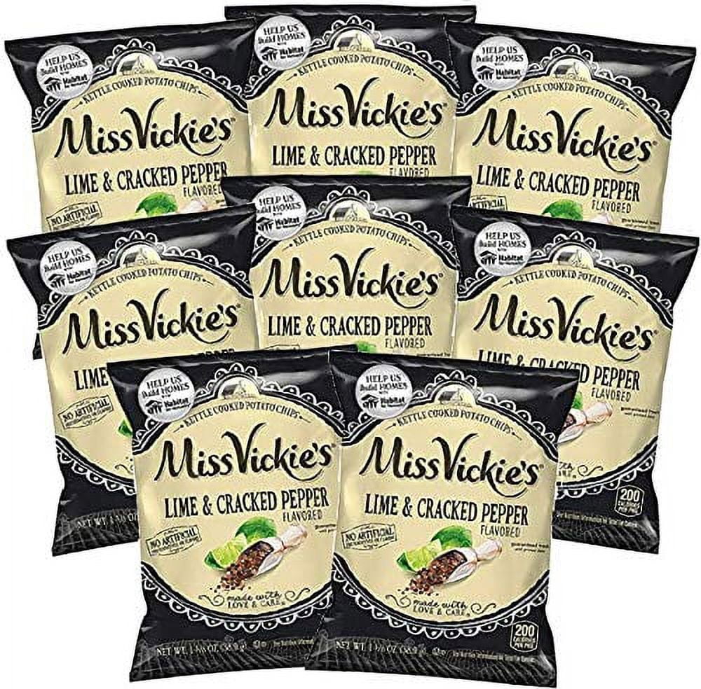Miss Vickie's Lime and Cracked Pepper Kettle Cooked Potato Chips, 1.37