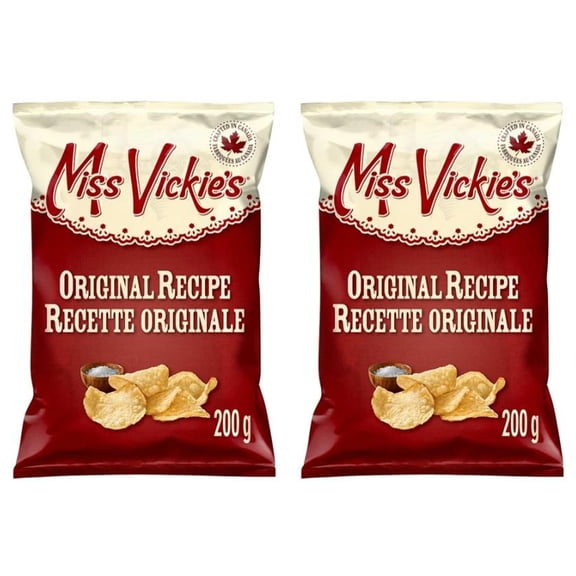 Miss Vickie's Original Recipe Kettle Cooked Potato Chips, 200g (2 Pack)
